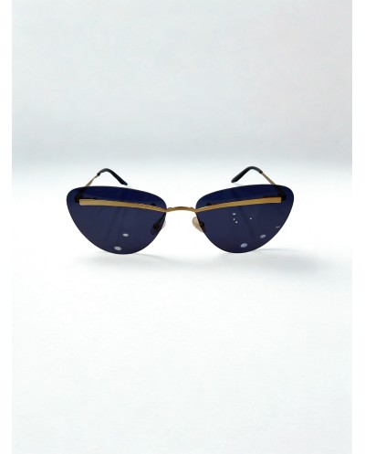 Dior Vintage Butterfly Rimless Γυαλιά Ηλίου Χρυσό Γκρι Made in Italy