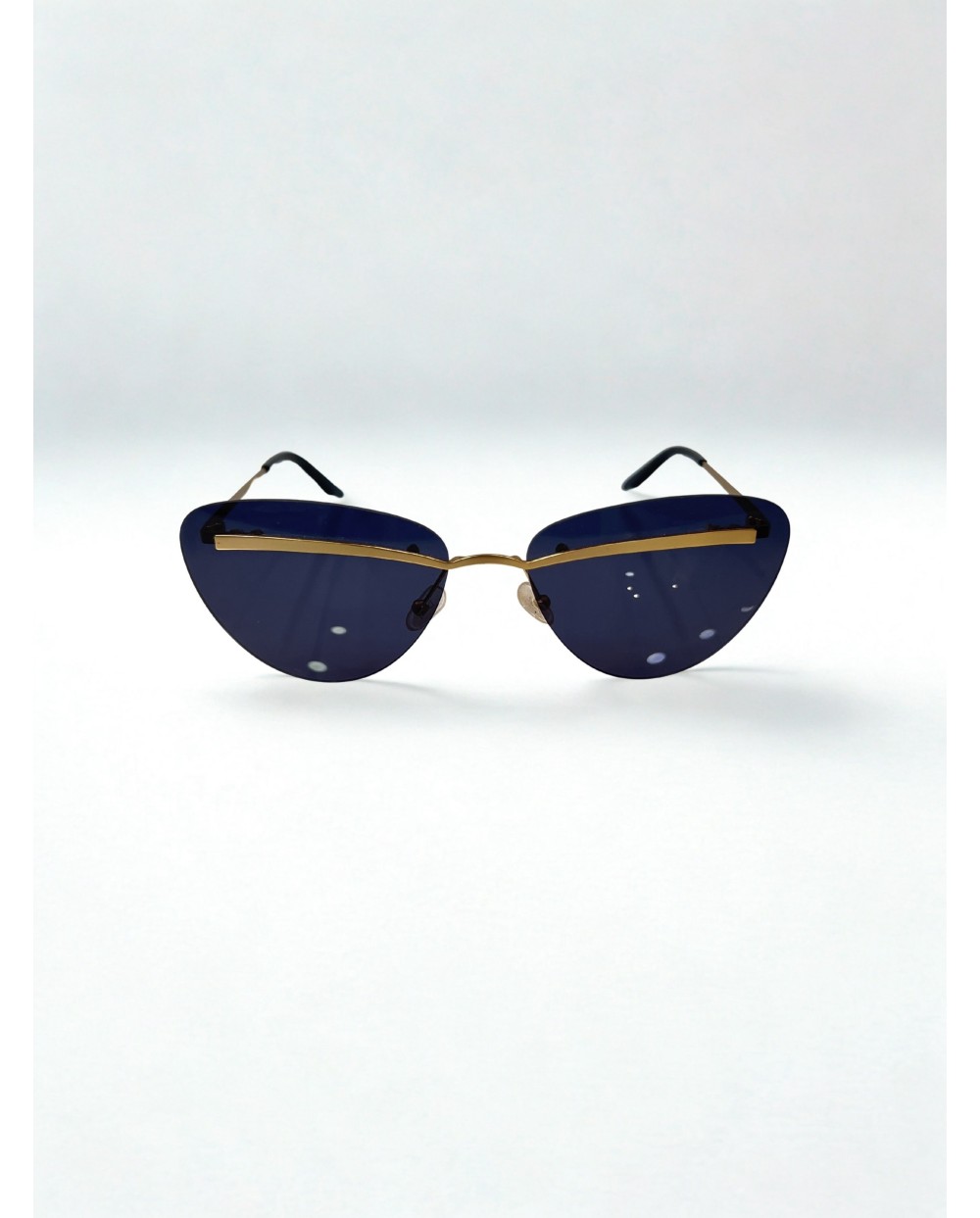Dior Vintage Butterfly Rimless Γυαλιά Ηλίου Χρυσό Γκρι Made in Italy