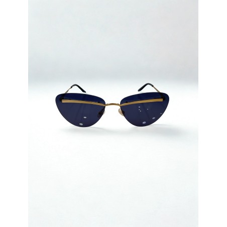 Dior Vintage Butterfly Rimless Γυαλιά Ηλίου Χρυσό Γκρι Made in Italy
