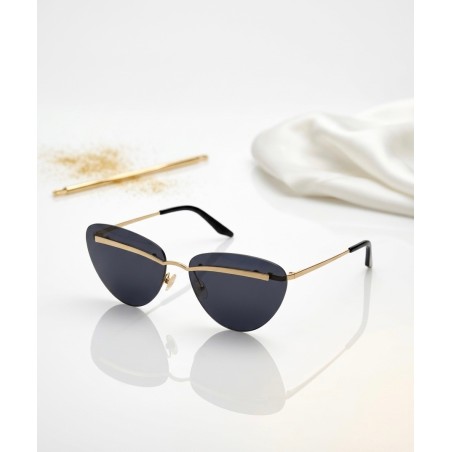 Dior Vintage Butterfly Rimless Γυαλιά Ηλίου Χρυσό Γκρι Made in Italy
