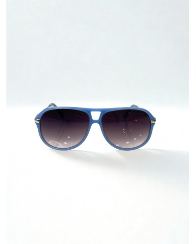 Aviator Style Γυαλιά Ηλίου Γαλάζιο Ματ Μεταλλικά Βραχιόνια