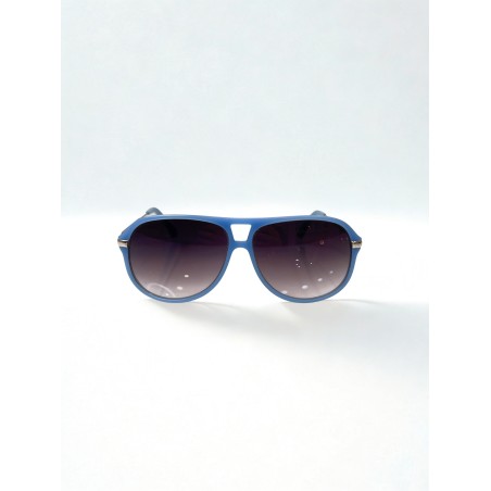 Aviator Style Γυαλιά Ηλίου Γαλάζιο Ματ Μεταλλικά Βραχιόνια