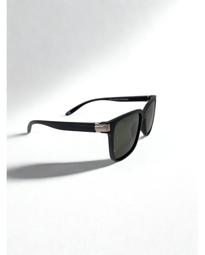 EPPOCA PL670 Τετράγωνα Ματ Μαύρο Polarized Πράσινα Γυαλιά Ηλίου