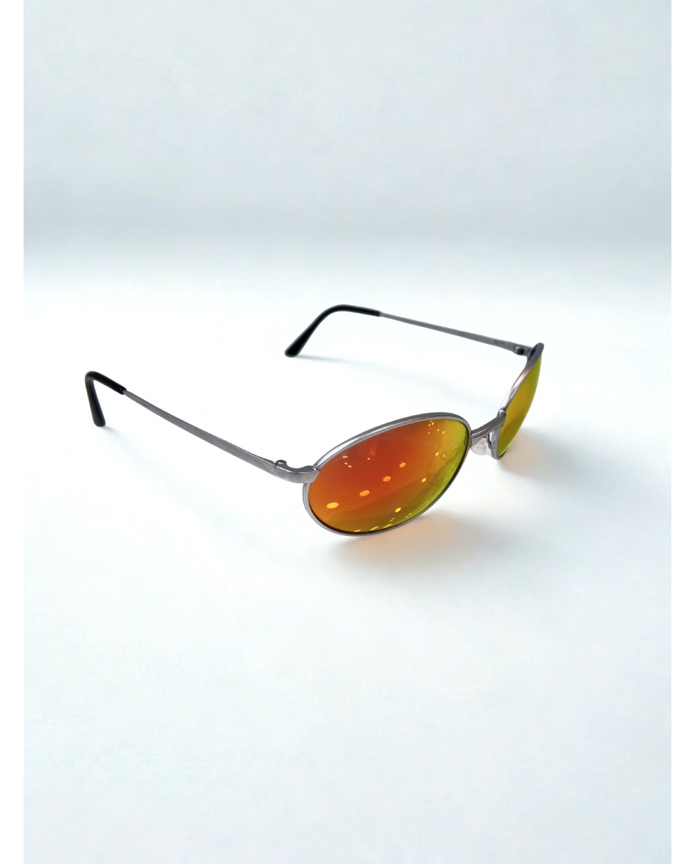 Bollé 5508 Oval Ασημί Γυαλιά Ηλίου Πορτοκαλί Καθρεπτέ Vintage Sport