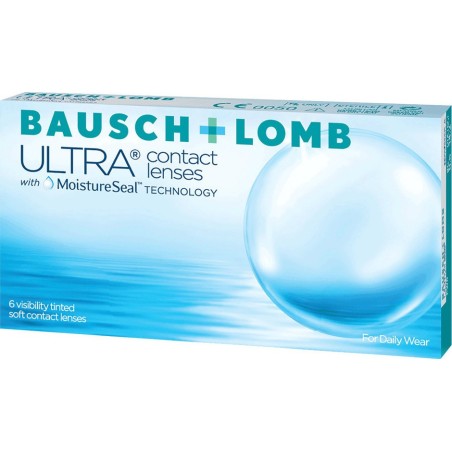 ULTRA Bausch + Lomb Μηνιαίοι Φακοί Επαφής 6pk – MoistureSeal Technology