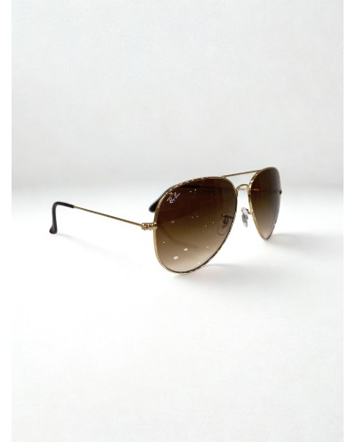 Ray-Ban Aviator Large Metal RB3025 62-14-140 - Χρυσό με Καφέ Φακό