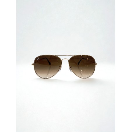 Ray-Ban Aviator Large Metal RB3025 62-14-140 - Χρυσό με Καφέ Φακό