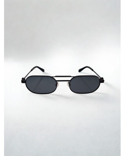 Off-White OERI123 Μαύρα Μεταλλικά Γυαλιά Ηλίου – Dark Grey Φακοί