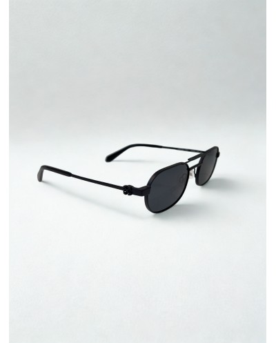 Off-White OERI123 Μαύρα Μεταλλικά Γυαλιά Ηλίου – Dark Grey Φακοί