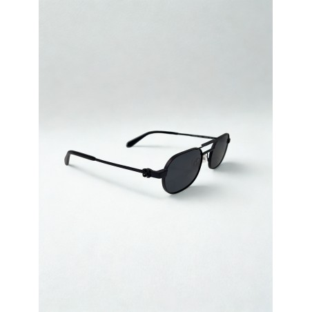 Off-White OERI123 Μαύρα Μεταλλικά Γυαλιά Ηλίου – Dark Grey Φακοί