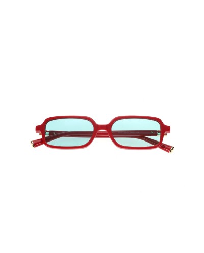 Wakawa Mito Red Turquoise (51-17-140) | Rectangle Sunglasses AR Coating
