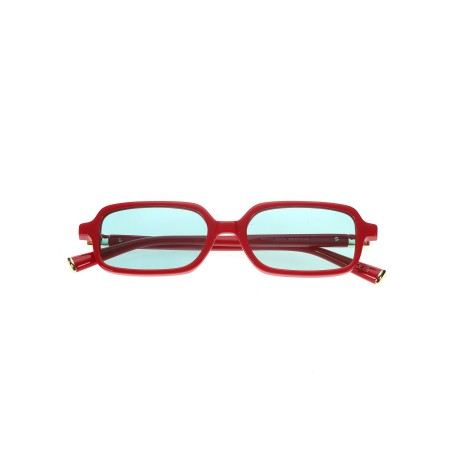 Wakawa Mito Red Turquoise (51-17-140) | Rectangle Sunglasses AR Coating