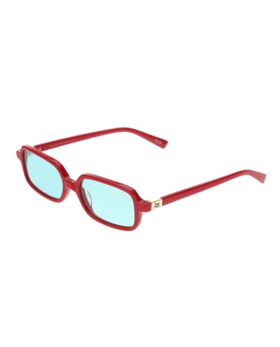 Wakawa Mito Red Turquoise (51-17-140) | Rectangle Sunglasses AR Coating