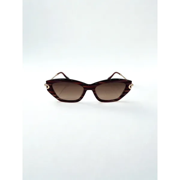 Rivero Chiaro RC10021 C2 Γυαλιά Ηλίου Cat-Eye Ταρταρούγα με Χρυσούς Βραχίονες