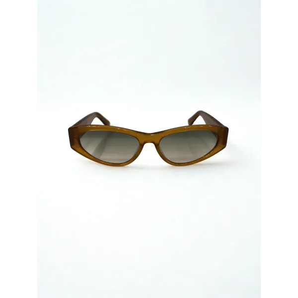Rivero RC10014 C3 Γυαλιά Ηλίου Slim Cat-Eye Διάφανο Μελί με Φυμέ Φακούς