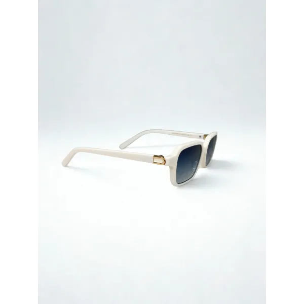 Rivero Chiaro RC10036 Γυαλιά Ηλίου Τετράγωνα Vintage Cream με Μπλε Ντεγκραντέ Φακό