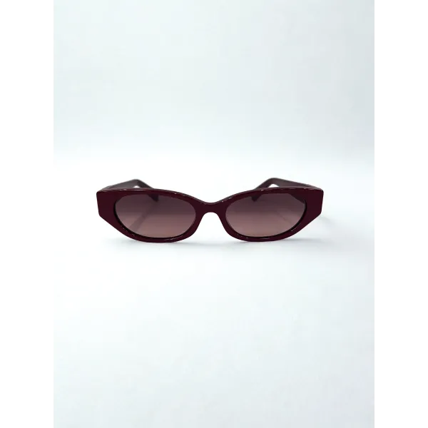Rivero Chiaro RC10018 C2 Γυαλιά Ηλίου Cat-Eye Μπορντό με Χρυσό Μονόγραμμα και Ντεγκραντέ Φακούς