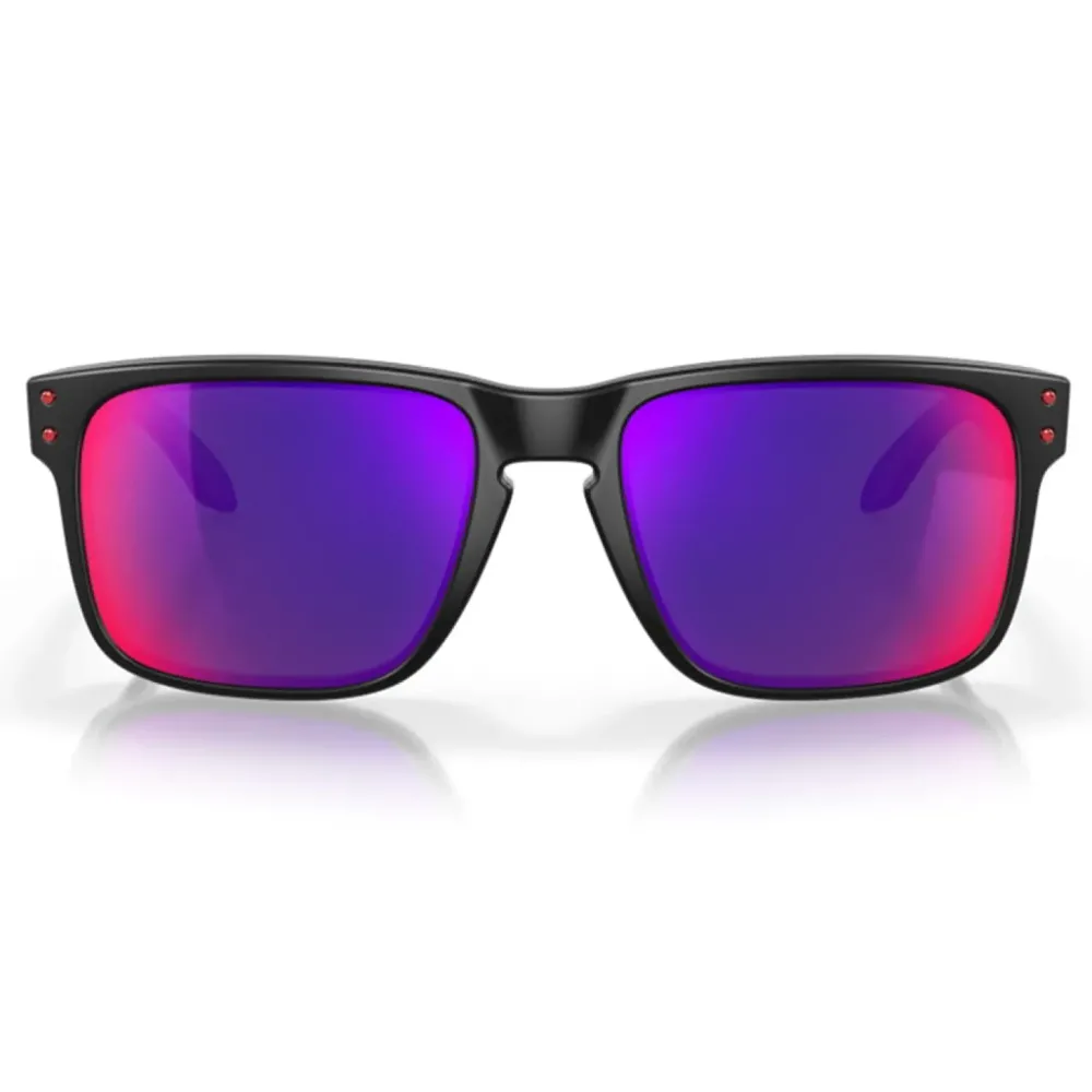 Oakley Holbrook OO9102-36 Matte Black –  Γυαλιά Ηλίου με Καθρέφτη Positive Red Iridium (55-18-137)
