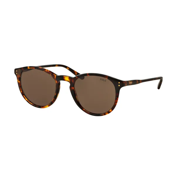 Polo Ralph Lauren PH4110 513473 Shiny Antique Havana – Ανδρικά Γυαλιά Ηλίου με Καφέ Φακούς (50-21-145)