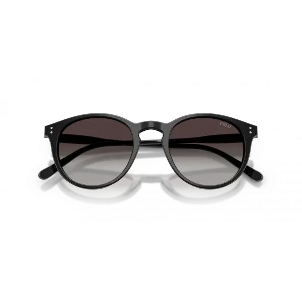 Polo Ralph Lauren PH4110 5001/8G Shiny Black – Ανδρικά Γυαλιά Ηλίου με Γκρι Ντεγκραντέ Φακούς (50-21-145)