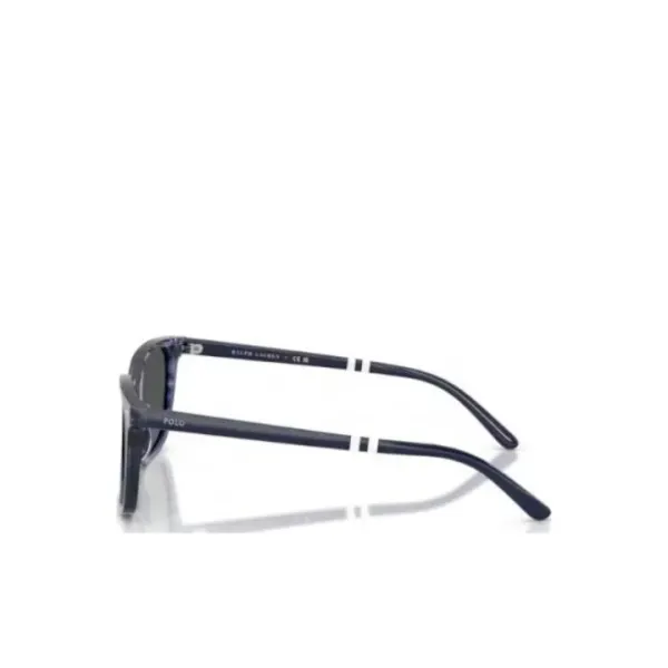 Polo Ralph Lauren PH4235U 631487 Shiny Striped Blue – Ανδρικά Γυαλιά Ηλίου με Σκούρους Γκρι Φακούς (54-18-145)