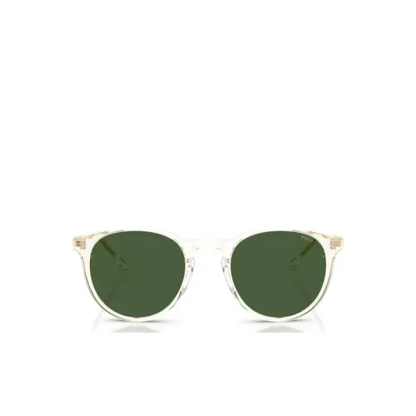 Polo Ralph Lauren PH4239U 6357/1 Shiny Transparent Yellow – Στρογγυλά Γυαλιά Ηλίου με Πράσινους Φακούς (50-21-145)