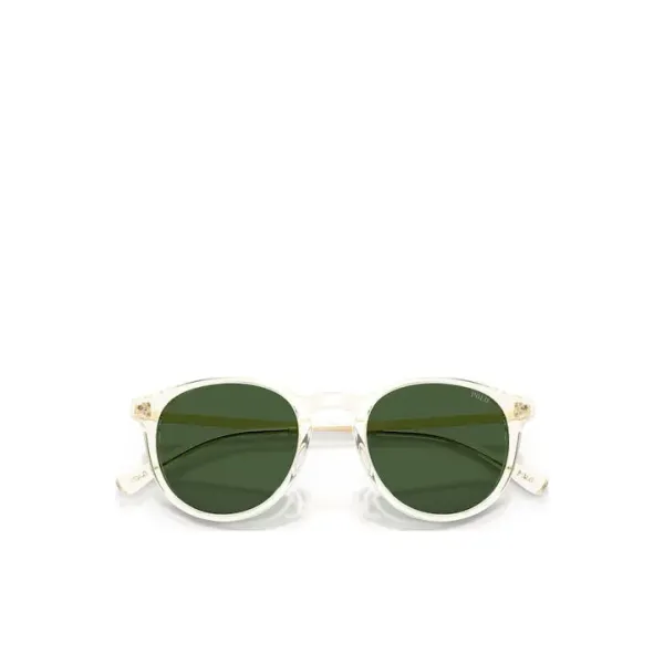 Polo Ralph Lauren PH4239U 6357/1 Shiny Transparent Yellow – Στρογγυλά Γυαλιά Ηλίου με Πράσινους Φακούς (50-21-145)