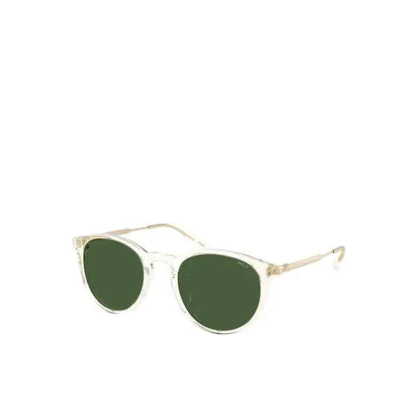 Polo Ralph Lauren PH4239U 6357/1 Shiny Transparent Yellow – Στρογγυλά Γυαλιά Ηλίου με Πράσινους Φακούς (50-21-145)