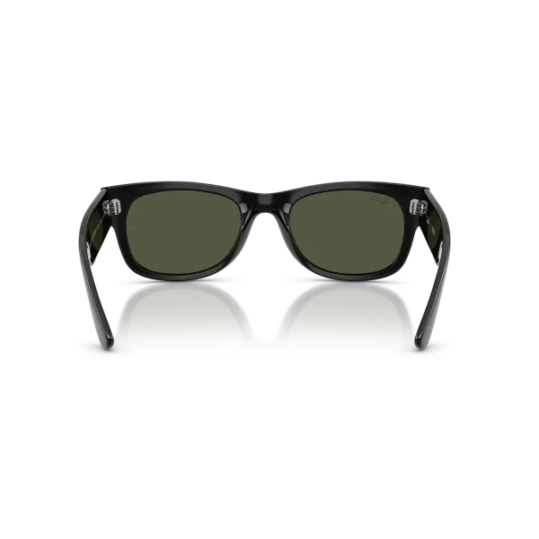 Ray-Ban Mega Wayfarer II RB0832S 901/31 Shiny Black – Γυαλιά Ηλίου με Πράσινους Φακούς G-15 (55-21-145)