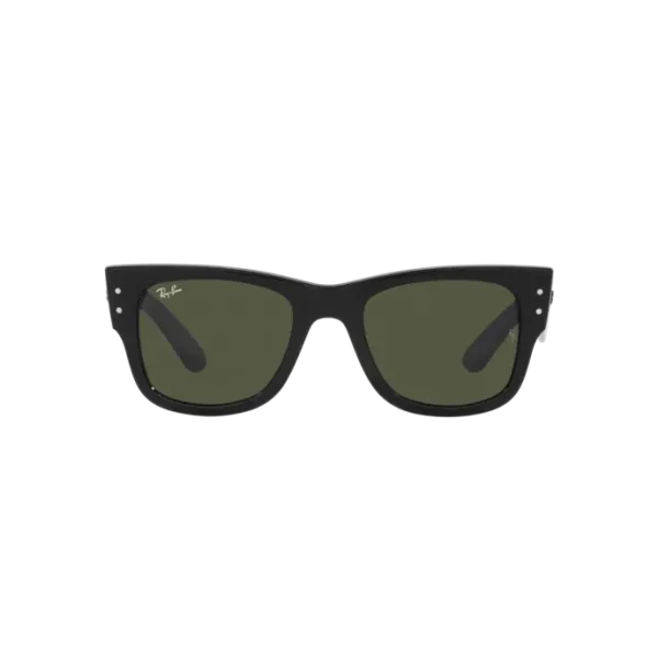 Ray-Ban Mega Wayfarer RB0840S 901/31 Shiny Black – Γυαλιά Ηλίου με Πράσινους Φακούς G-15 (51-21-145)