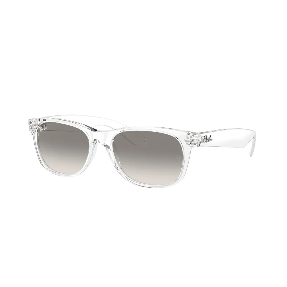 Ray-Ban New Wayfarer RB2132 6773/42 Transparent – Γυαλιά Ηλίου με Γκρι Ντεγκραντέ Φακούς (55-18-145)