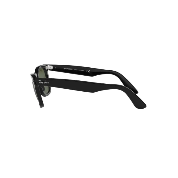Ray-Ban Original Wayfarer RB2140 901 Black – Γυαλιά Ηλίου με Πράσινους Φακούς G-15 (50-22-150)