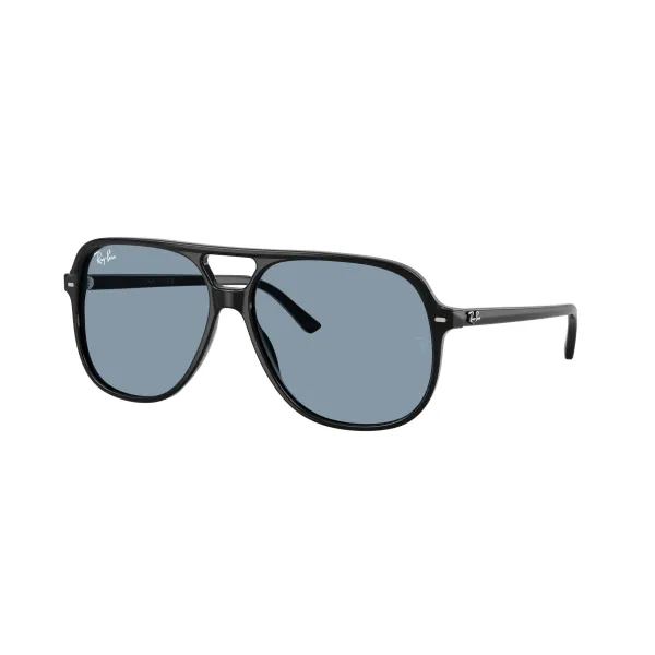 Ray-Ban Bill RB2198 901/56 Black – Aviator Style Γυαλιά Ηλίου με Μπλε Φακούς (60-14-145)