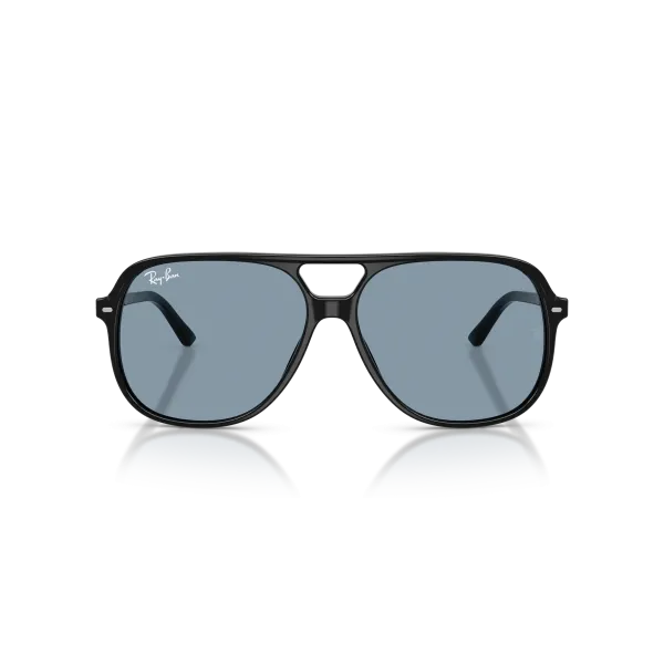 Ray-Ban Bill RB2198 901/56 Black – Aviator Style Γυαλιά Ηλίου με Μπλε Φακούς (60-14-145)