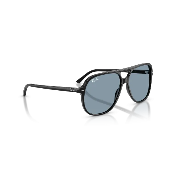 Ray-Ban Bill RB2198 901/56 Black – Aviator Style Γυαλιά Ηλίου με Μπλε Φακούς (60-14-145)