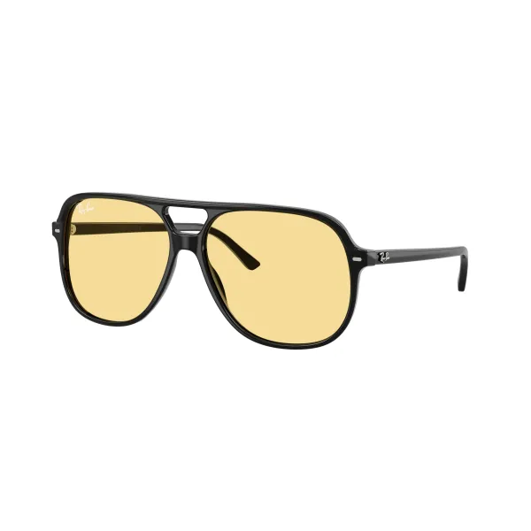 Ray-Ban Bill RB2198 901/R6 Black – Premium Γυαλιά Ηλίου με Κίτρινους  (60-14-145)