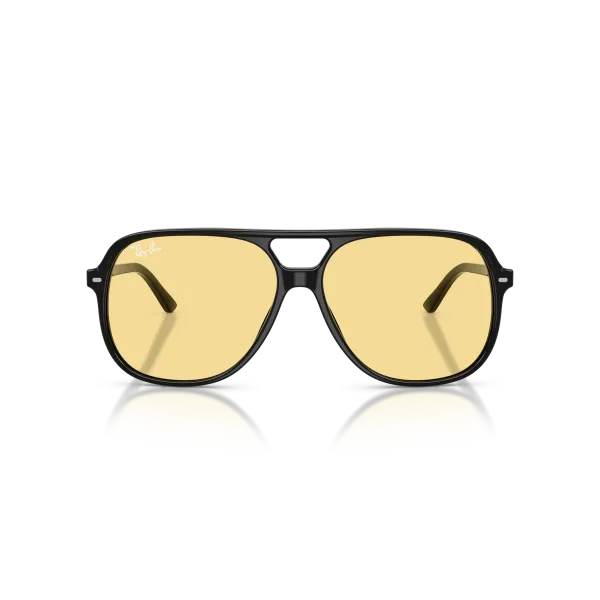 Ray-Ban Bill RB2198 901/R6 Black – Premium Γυαλιά Ηλίου με Κίτρινους  (60-14-145)
