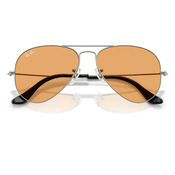 Ray-Ban Aviator Large Metal RB3025 004/33 Gunmetal – Γυαλιά Ηλίου με Πορτοκαλί Φακούς (58-14-135)