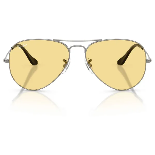 Ray-Ban Aviator Large Metal RB3025 004/R6 Gunmetal – Εμβληματικά Γυαλιά Ηλίου με Κίτρινους Φακούς (58-14-135)