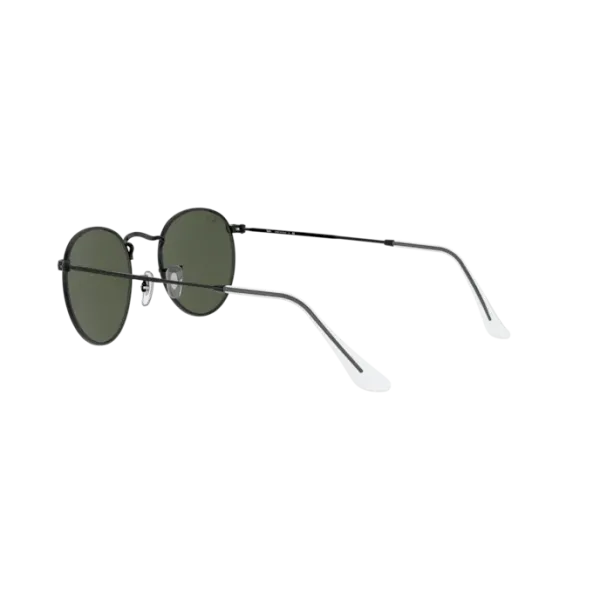 Ray-Ban Round Metal RB3447 9199/31 Black – Τα Εμβληματικά Στρογγυλά Γυαλιά Ηλίου με Πράσινους Φακούς G-15 (50-21-145)