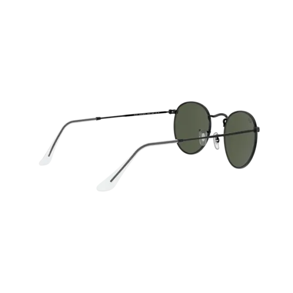 Ray-Ban Round Metal RB3447 9199/31 Black – Τα Εμβληματικά Στρογγυλά Γυαλιά Ηλίου με Πράσινους Φακούς G-15 (50-21-145)