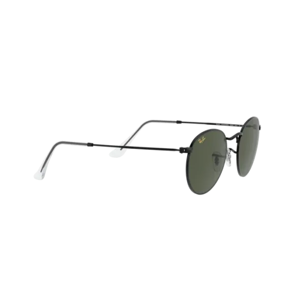 Ray-Ban Round Metal RB3447 9199/31 Black – Τα Εμβληματικά Στρογγυλά Γυαλιά Ηλίου με Πράσινους Φακούς G-15 (50-21-145)