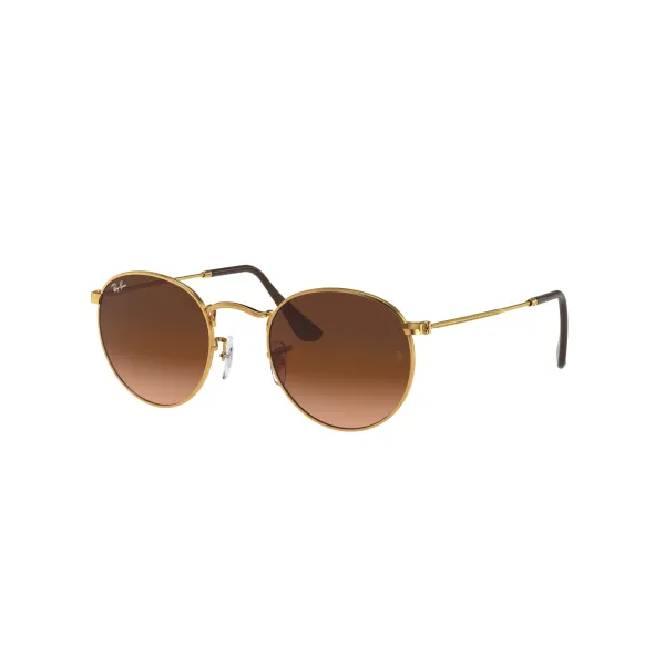 Ray-Ban Round Metal RB3447 9001A5 Light Bronze – Vintage Γυαλιά Ηλίου με Ντεγκραντέ Φακούς Pink/Brown (50-21-145)