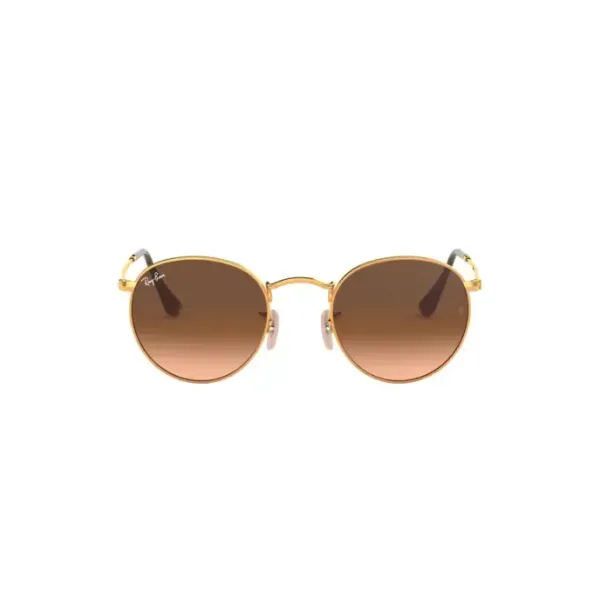 Ray-Ban Round Metal RB3447 9001A5 Light Bronze – Vintage Γυαλιά Ηλίου με Ντεγκραντέ Φακούς Pink/Brown (50-21-145)