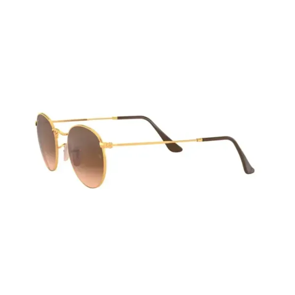 Ray-Ban Round Metal RB3447 9001A5 Light Bronze – Vintage Γυαλιά Ηλίου με Ντεγκραντέ Φακούς Pink/Brown (50-21-145)