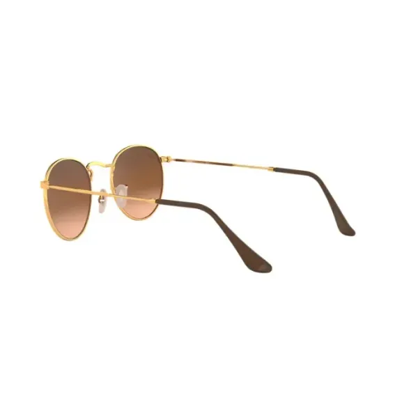 Ray-Ban Round Metal RB3447 9001A5 Light Bronze – Vintage Γυαλιά Ηλίου με Ντεγκραντέ Φακούς Pink/Brown (50-21-145)