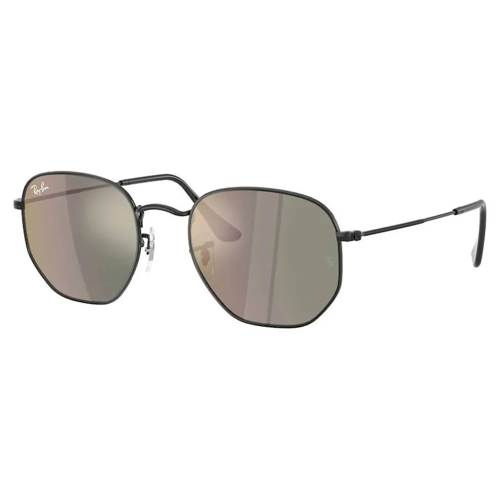 Ray-Ban Hexagonal RB3548N 002/68 Black – Γυαλιά Ηλίου με Flat Καθρέφτη Grey Mirror Blue-Green (51-21-145)