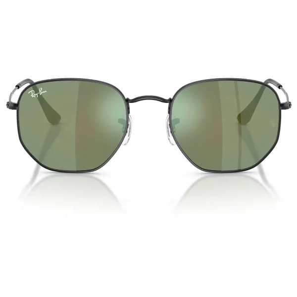 Ray-Ban Hexagonal RB3548N 002/68 Black – Γυαλιά Ηλίου με Flat Καθρέφτη Grey Mirror Blue-Green (51-21-145)