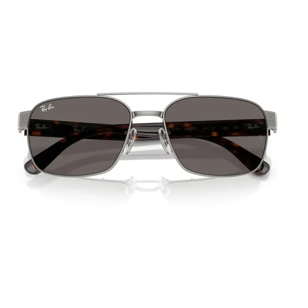 Ray-Ban RB3751 004/B1 Gunmetal – Ανδρικά Γυαλιά Ηλίου με Dark Grey Φακούς (58-17-145)
