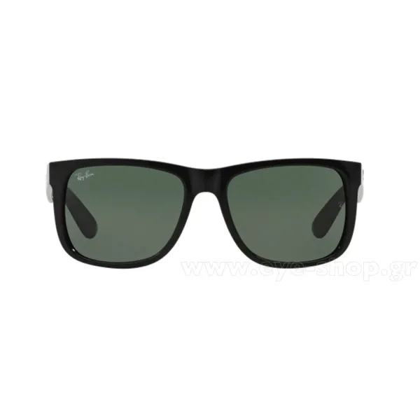 Ray-Ban Justin RB4165 601/71 Black – Μοντέρνα Γυαλιά Ηλίου με Dark Green Φακούς (55-16-145)
